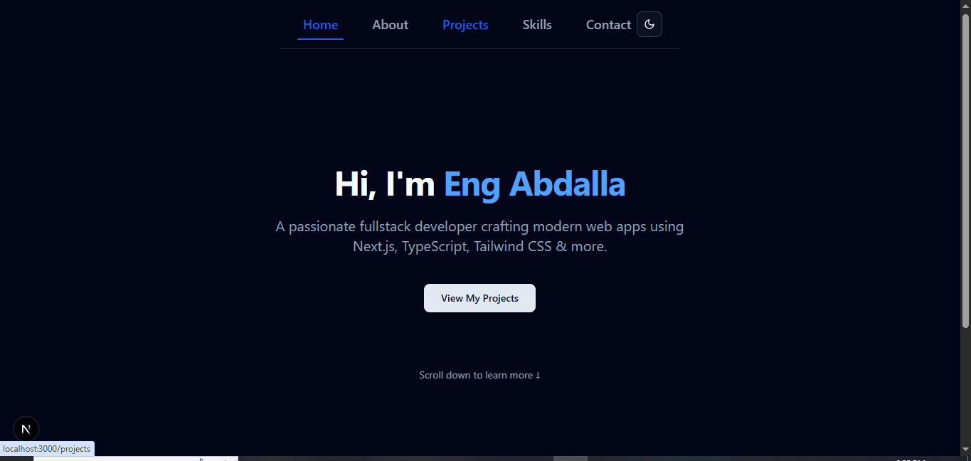 Portfolio screenshot